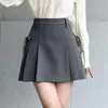 Falda Larga Irregular para Mujer Primavera 2026 Nuevo Estilo Falda Larga de Línea A Plisada Falda Corta Atuendo Petite