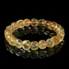 Pulsera de cuentas de aguamarina brillante color negro natural, azul claro transparente como el hielo, pulsera de bucle único de aguamarina de mina antigua de forma libre al por mayor