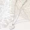 Colar Transfronteiriço Europeu e Americano de Aço Inoxidável, Corrente Clavicular, Colar Coração de Aço Titânio da Moda, Joias de Nicho de Luxo Leve para Mulheres com um Toque de Alta Qualidade