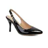 Sandalias de punta fina, tacón ultra alto, estilo europeo y americano, tacones de aguja, sandalias de punta cerrada para mujer de verano, charol de color liso, zapatos para mujer de talla grande transfronterizos