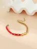 Anel Móbio de Aço Inoxidável Novo Tecido à Mão Europeu e Americano, Pulseiras de Feitiço Duplo para Homens e Mulheres, Atacado de Joias Transfronteiriço