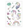 Suministro transfronterizo Impermeable en stock Pegatinas de tatuaje para niños Pegatinas faciales para fiestas Dibujos animados Divertido Unicornio Pegatinas para niños
