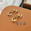 Pendientes de aro grandes, finos, brillantes y de moda, sin perforar, clip para oreja de espiral para mosquitos, que se mueven, viento frío, pendientes para adelgazar el rostro femenino