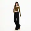 Jeans rectos de corte holgado para mujer transfronterizos, forrados de polar, con caída fluida, estilo americano vintage, blancos, de largo corto, pantalones largos blancos, de largo extendido blanco