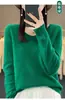 Tricô Feminino Grande Decote V Sem Costura Uma Linha Pronto Para Vestir 100 Lã Estilo Coreano Solto Para Usar Por Baixo Tricô Versátil Novo Trbottomy