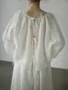 Camisa Suelta de Lino Estilo Japonés Kaneko para Mujer, Nueva Temporada Verano con Estilo Perezoso de Atar, Top Delgado de Manga Larga