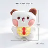 Pingente Squeaky de Gato Cachorro Pelúcia Duas Cores Chaveiro de Bolsa Cauda de Animal de Estimação Fofa Pendurado Coração de Menina Rotativo