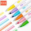 Plumón Marcador Fluorescente Deli Estudiantes Usan Marcador Color para Dibujar Puntos Clave para Tomar Notas Color Especial Macaron Morandi