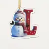 Enfeites Pendentes Atacado Presentes de Feriado Árvore de Natal Transfronteiriça Boneco de Neve de Natal Pingentes de Acrílico Decorações de Natal