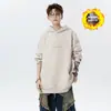 Sudadera Pesada con Bordado 3D Lavada a la Piedra y Desgastada para Hombre Tallas Grandes, Nueva para Otoño/Invierno 2026 para Adolescentes