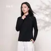 Nueva Camiseta Térmica Unisex de Cuello Medio Grueso Versátil Cálida Cardigan con Media Cremallera Se Puede Usar Afuera Camiseta de Manga Larga