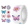 Mais Vendido da Amazon: Adesivo Rolo Formato Borboleta e Flor Caixa de Presente Decorativa com Etiquetas Adesivas