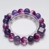Un Toque de Sonrisas Pulsera Hecha a Mano de Cristal Natural de Uruguay para Mujer, Estilo Nuevo Versátil, Pulsera Blanqueadora al por Mayor