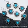 Amor circón multicolor corazón de melocotón multi-way diamantes cuentas diy pulsera de cuentas hecha a mano collar cadena de teléfono móvil accesorios material