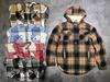 Camisa de Manga Larga para Dama de Invierno Cálida Gruesa con Cuadros Top Forro de Borreguito Chaqueta Camisera
