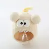 Gorro de punto estilo tejido con forro de algodón para niños, gorro de lana para otoño e invierno, gorro de felpa con protección para las orejas y gorro cálido con diseño de animales para bebés.