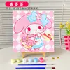 Dibujo Animado Lindo DIY Pintura al Óleo Digital Pintura Decorativa para Colorear Pintada a Mano para Niños Lindo Femenino Pintura al Óleo Pura Pintada a Mano