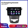 Adecuado para 13-17 Ssangyong Korando 3 Actyon 2 Navegación Multimedia GPS Auto Estéreo