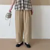 26 Verão Novo Estilo Japonês Casual Finos Largos Emagrecedores Calças de Papel para Mulheres, Petite Nove-Quartos Calças de Perna Larga