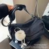 Bolso Casual Deportivo tipo Dumpling 2026 Nueva Moda Ligero Cruzado Estilo Coreano Nicho para Viajar de un Solo Hombro de Lona para Mujer