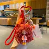 Boneca Autêntica Nai Fu Boneca Afro Fofa Pingente Pequeno Chaveiro de Desenho Animado Pingente para Mochila Telefone Chaveiro