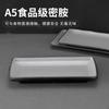 A5 Gris Negro Roca Plato Japonés Plato Hogar Plato de Sushi Creativo Engrosado Doble Color Rectangular Plato Japonés Comercial