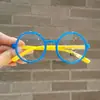 Gafas Súper Lindas Color Macarrón para Bebé con Filtro de Luz Azul Marco de Silicona Suave Forma Cóncava para Sesión de Fotos Infantil Lentes Planos