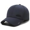 Chapéu de Beisebol de Seda de Inverno para Meia-idade e Idosos Homens Meia-idade Quente Inverno Pai Velho Protetores de Orelha Chapéu de Velho