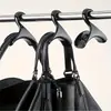 Estante de almacenamiento con ganchos para bolsas arqueados, perchero multifuncional para abrigos y sombreros, estante para colgar sombreros y bufandas en la entrada, diseño simple sin perforación