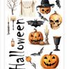 Adesivos de Parede Lanterna de Abóbora Horror Silhueta Adesivos de Janela Halloween Vidro de Janela Porta Adesivos Autoadesivos Adesivos de Parede Decorativos de Horror