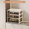 Caja de almacenamiento de ropa interior tipo cajón, organizador doméstico tres en uno para sujetadores, panties y calcetines, caja de almacenamiento compartimentada de lujo ligero