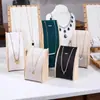 Estante de Exhibición de Joyería Coreana Estante para Collares Juego de Estantes para Anillos Pendientes Pulseras Estante de Almacenamiento Accesorios y Adornos para Exhibición en Mostrador