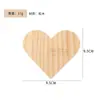 Posavasos de Madera Maciza, Posavasos Aislantes Pequeños de Virutas de Madera de Pino, Decoración de Escritorio para el Hogar, Posavasos con Forma de Corazón DIY, Artesanía de Madera