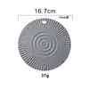 Tapete Isolante Redondo de Silicone Transfronteiriço, Tapete de Mesa de Silicone Antiderrapante com Pontos Elevados, Tapete para Panela Anti-Queimaduras, Tapete de Silicone Resistente a Altas Temperaturas em Estoque