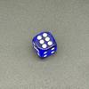 Dados de alta qualidade de 16 mm arredondados pontos transparentes cristal cor barra xadrez mahjong acrílico dados atacado