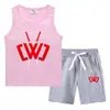 Traje Deportivo Casual de Dos Piezas para Niños Pequeños y Medianos - Chaleco y Pantalón de Verano 2023, Camiseta Base, Ropa Exterior Delgada sin Mangas