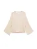 Serie Deportiva Tejidos 2025 Principios de Otoño Nuevo Estilo Estilo Perezoso Simple Cuello Redondo Holgada Blusa