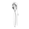 Juego de Cuchara y Tenedor de Acero Inoxidable 304 para Uso en Casa, Cuchara de Sopa Infantil, Juego de Cubiertos para Comer Comida de Bebé, Cuchara y Tenedor para Alimentar