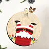 Decoração de Natal Personalizada Transfronteiriça Atividade de Contagem Regressiva de Madeira Enfeites de Árvore de Natal Presentes de Natal Artesanato em Madeira