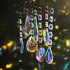 Colgante de cristal atrapasol transfronterizo de Amazon, forma de gota de agua, atrapasol de amor, accesorios de bricolaje, campanas de viento