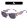 Gafas de sol cuadradas de alta gama de moda 2025 para mujer, ojo de gato a la moda, aspecto natural, de moda, gafas para adelgazar el rostro para hombre