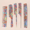 Peine de Barbero de Fábrica Peine Especial para Cortar el Cabello Peine Profesional para Peinar con Cola Puntiaguda Peine Engrosado Impreso por Dos Caras Salón de Belleza