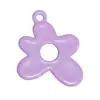 Aleación de color accesorio de flor de 5 pétalos llavero material DIY accesorios colgante bolsa colgante creativo con agujeros venta al por mayor