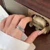 Anel Aberto Vintage de Prata Pura s925 Flor de Lótus para Mulheres, Anel com Padrão em Relevo Envelhecido, Direto do Fabricante, em Estoque para Entrega Imediata