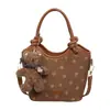 Bolsa Saco Camurça Retrô 2026 Outono/Inverno Nova Bolsa de Mão Personalidade Coração Moda Elegante Bolsa de Ombro Único Transversal