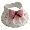 Chapéu Doce para Bebê Menina Verão Fino Proteção Solar Bico de Pato Topo Vazio Chapéu de Sol de Aba Larga para Meninas