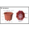 Jarrón de Dragón Octagonal Duro de Plástico Grueso Extra Grande Maceta de Flores Maceta de Jardín Buganvilia Árbol Frutal Bonsái Montículo Viejo Pino Luohan Maceta Especial