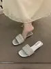Primer Encuentro Ji Niche Chanclas de Cuña Francesas con Pedrería Calzado de Mujer Ropa para Exteriores 2026 Verano Aumentador de Altura Vacaciones