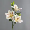 Fita para Flores Artificiais Estampada com Lírios, Flores para Casamento, Decoração Suave para Teto de Salão de Casamento, Montagem de Cena de Hotel, Flores para Guia de Estrada