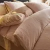 Estilo Luxo Leve Conjunto de Cama de Leite Esculpido de Quatro Peças Outono e Inverno Adicionado Lã Toque de Luxo Conjunto de Cama de Três Peças Capa de Edredom Lençol